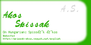 akos spissak business card